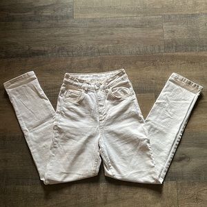 Off White Mom Jeans